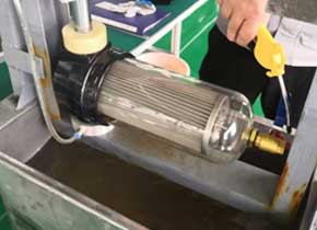 Vehicle water filter for sanitation industry lefilter