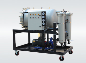Coalescence dehydration oil filter machine