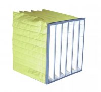 Glassfiber M5 Pocket Filter Ahu Bag Filter
